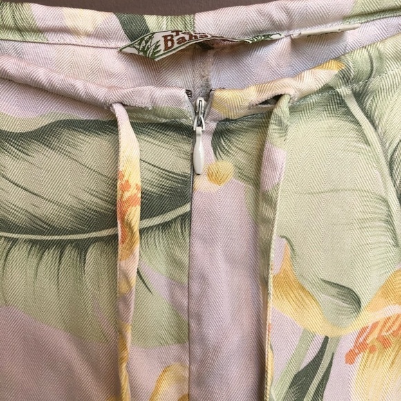 Vintage Tommy Bahama Silk‎ Wide Leg Pants Tropical - Picture 4 of 5